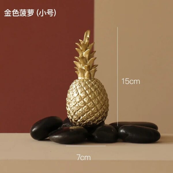 Nordic Style Resin Gold Pineapple Home Decor Living Room Wine Cabinet Window Display Craft luxurious Table Home Decoration Props - Image 6
