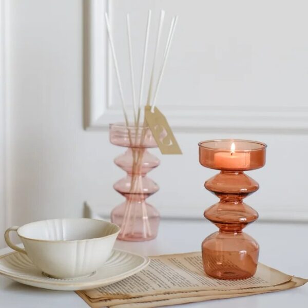 Nordic Vases Glass Vase Stand Ornaments Vases for Decoration Home Decore Flower Vase Desktop Room Decor Aesthetic - Image 3