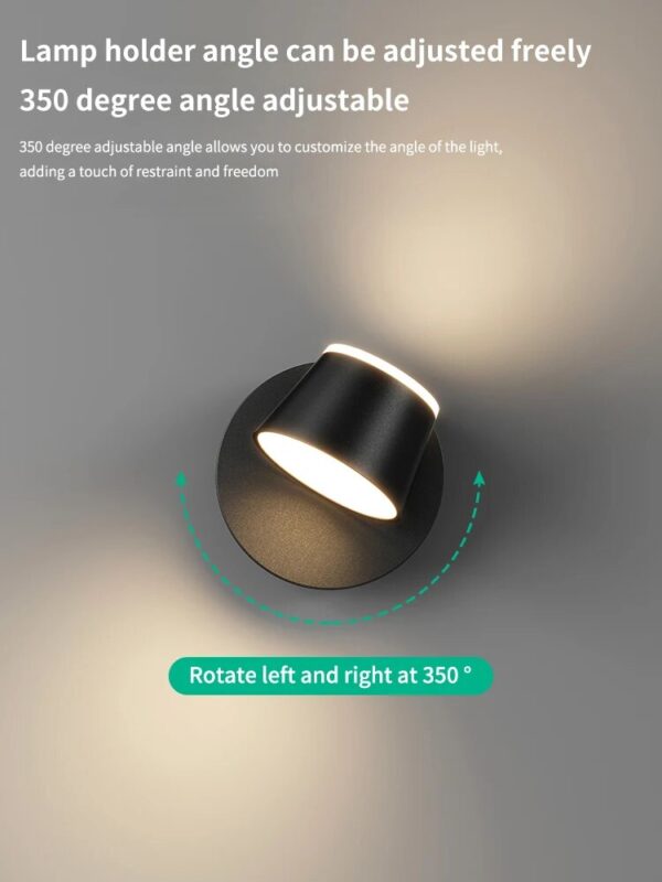 Nordic dual head wall lamp, bedroom reading lamp, staircase wall lamp, modern and minimalist new internet red bedside lamp, emit - Image 3