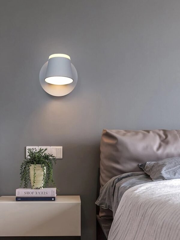 Nordic dual head wall lamp, bedroom reading lamp, staircase wall lamp, modern and minimalist new internet red bedside lamp, emit - Image 5