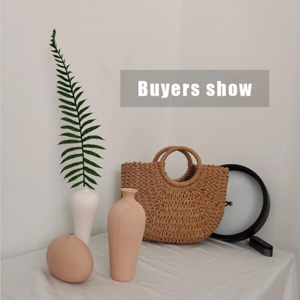 Nordic ins Minimalism Home Decor small vase ceramic vases for decoration coffee table Dried Flower vase dining table decorative - Image 2