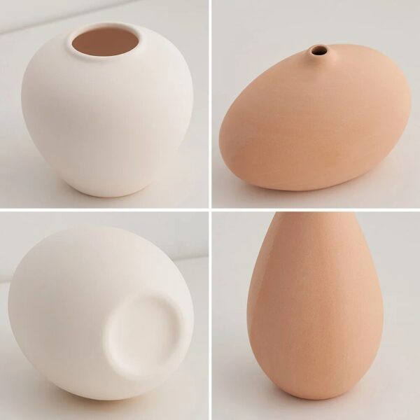 Nordic ins Minimalism Home Decor small vase ceramic vases for decoration coffee table Dried Flower vase dining table decorative - Image 6