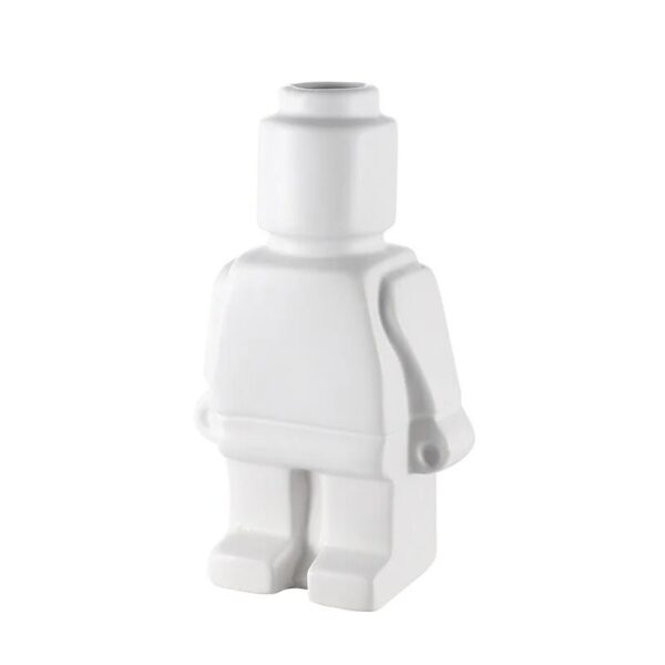 Nordic style ceramic robot vase indoor flower pot modern home interior decoration white goods decoration office desk decoration - Image 6