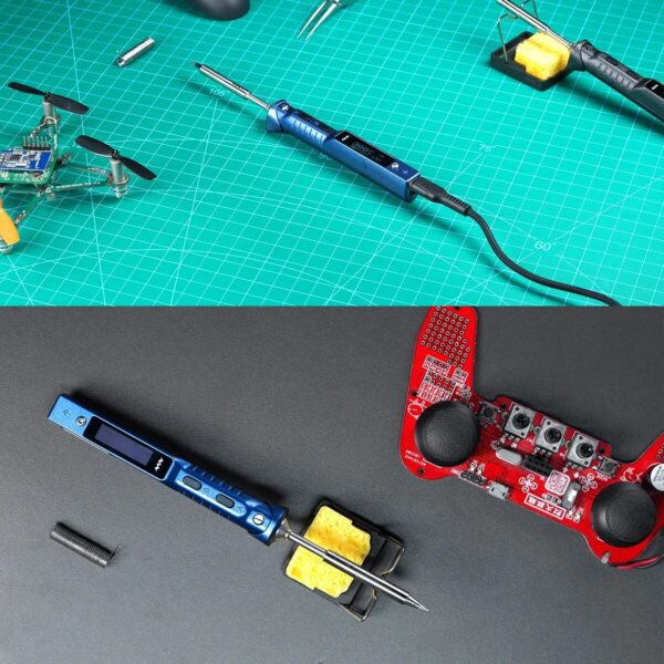Original TS101 USB Electric Soldering Iron Kit Temperature Digital Solder Station 24V 3A Power Supply TS100 TS 101 Upgraded - Image 2