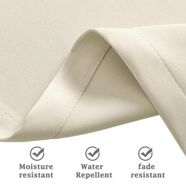 Outdoor Curtains for Patio Rustproof Grommet Top Waterproof Window Curtain Drapes for Porch,Pergola,Cabana,Gazebo,and Sun Room - Image 5