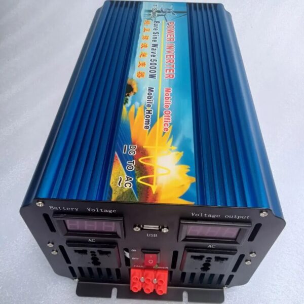 Peak Power 10000W 5000W DC 12V to AC 110V 60HZ digital display pure sine wave solar inverter - Image 4
