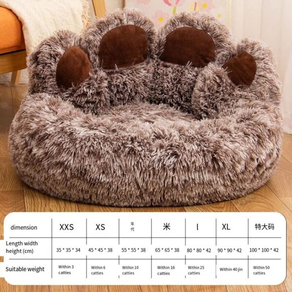 Pet Dog Plush Sofa Beds Cats Supplies for Small Dogs Warm Accessories Large Dog Bed Mat Pets Kennel Washable Medium Basket Pupp - Image 4