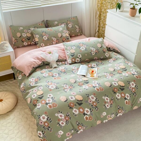 Printing Duvet Cover Set Single Double King Size Quilt Cover Set Home Skin Friendly Fabric Bedding Set - Image 2