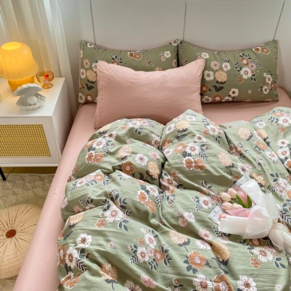 Printing Duvet Cover Set Single Double King Size Quilt Cover Set Home Skin Friendly Fabric Bedding Set - Image 3