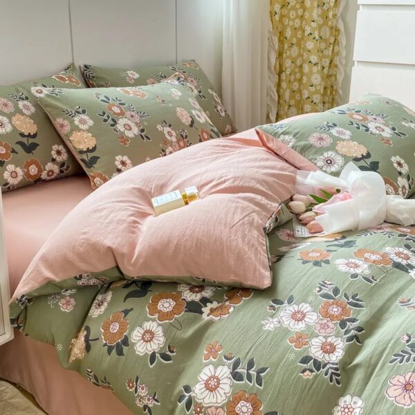 Printing Duvet Cover Set Single Double King Size Quilt Cover Set Home Skin Friendly Fabric Bedding Set - Image 4
