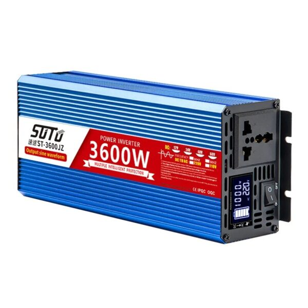 Pure Sine Waveform Universal Inverter DC 12V24V48V60V to 110V-240V LCD Screen Inverter 1800W/2200W/3000W PowerConverter 50/60HZ - Image 6