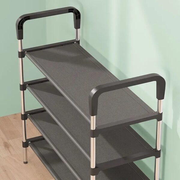 Simple Shoe Rack Metal Shoe Shelf Living Room Space Saving Shoes Organizer Stand Holder Shoes Storage Organizer Shelf - Image 4