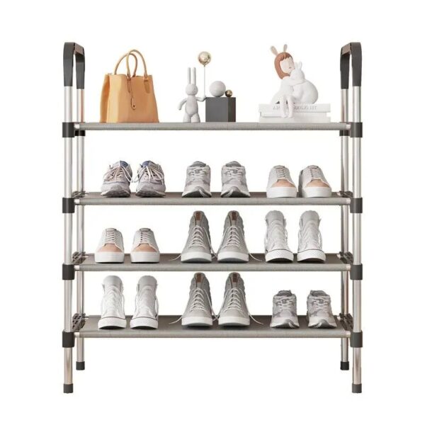 Simple Shoe Rack Metal Shoe Shelf Living Room Space Saving Shoes Organizer Stand Holder Shoes Storage Organizer Shelf - Image 6