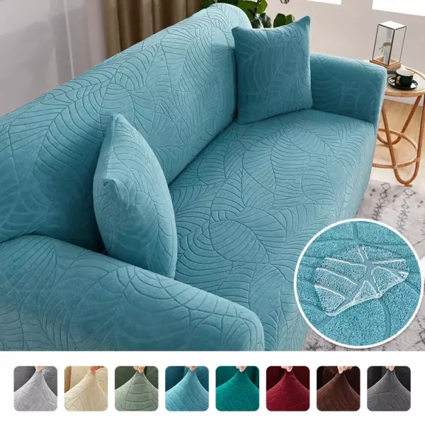 Sofa Cover for Living Room Thick Elastic Polar Fleece Cover for Sofa Couch Armchair 1/2/3/4 Seater L Shaped Corner Sofa Cover