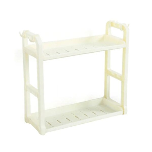 Spice Rack Organizer for Cabinet Countertop 2-Tier Seasoning Organizer Counter Storage Shelf for Kitchen Bathroom Office - Image 3