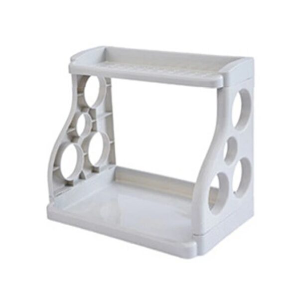 Spice Rack Organizer for Cabinet Countertop 2-Tier Seasoning Organizer Counter Storage Shelf for Kitchen Bathroom Office - Image 5