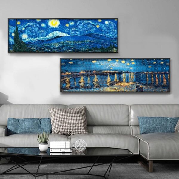 Starry Night Oil Paintings By Van Gogh Canvas Posters and Print Famous Impressionist Art Pictures for Modern Living Room Cuadros - Image 4