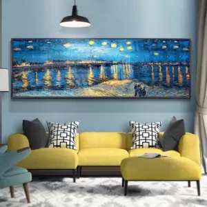 Starry Night Oil Paintings By Van Gogh Canvas Posters and Print Famous Impressionist Art Pictures for Modern Living Room Cuadros