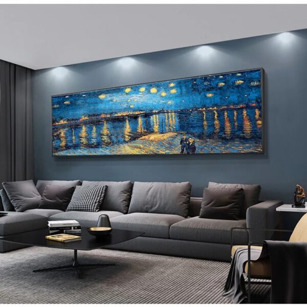 Starry Night Oil Paintings By Van Gogh Canvas Posters and Print Famous Impressionist Art Pictures for Modern Living Room Cuadros - Image 2