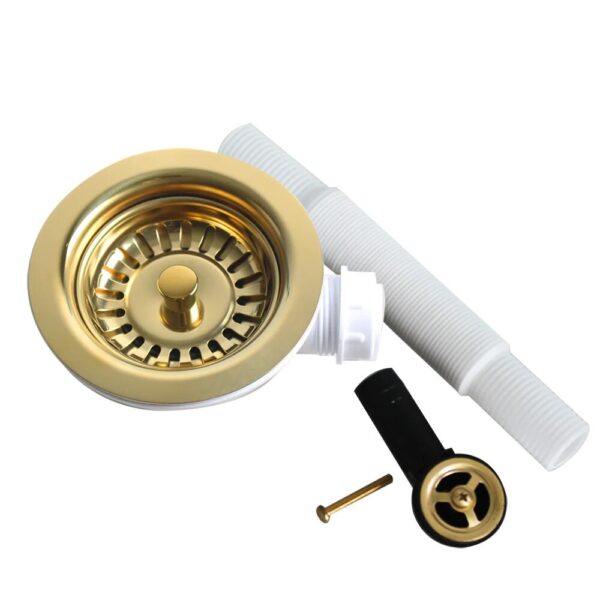 Talea Sink Strainer 3 1/2" Inch Drainer 11.4CM Garbage Downcomer Golden Color Drainer For Kitchen XK225C036 - Image 5