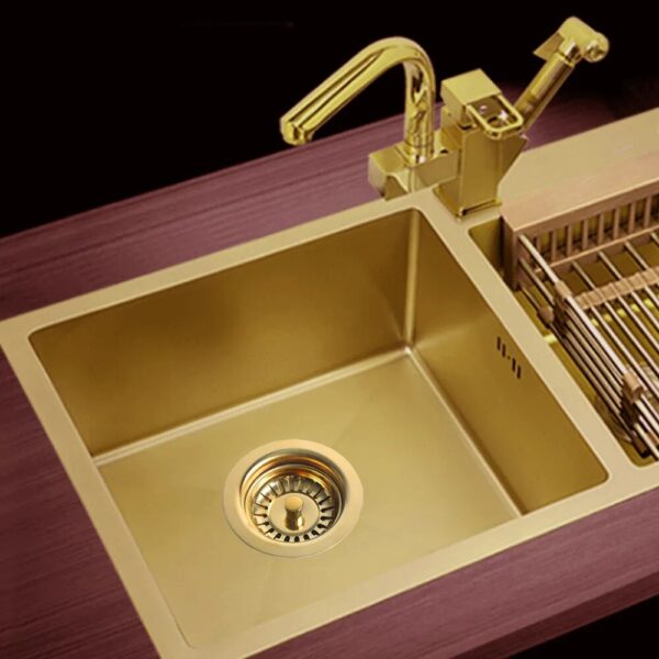 Talea Sink Strainer 3 1/2" Inch Drainer 11.4CM Garbage Downcomer Golden Color Drainer For Kitchen XK225C036 - Image 6