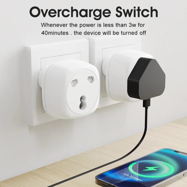 Tuya Wifi Smart Socket 3 Pin Plug South Africa To Eu Uk Us Outlet Adapter Power Monitor Voice For Google Home Alexa - Image 5
