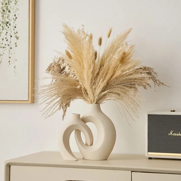 Vase Decoration Home Room Shelf Accessories Ceramic Vase Decor Office Bookshelf Decorative Vases Modern Nordic Style Flower Pot - Image 3