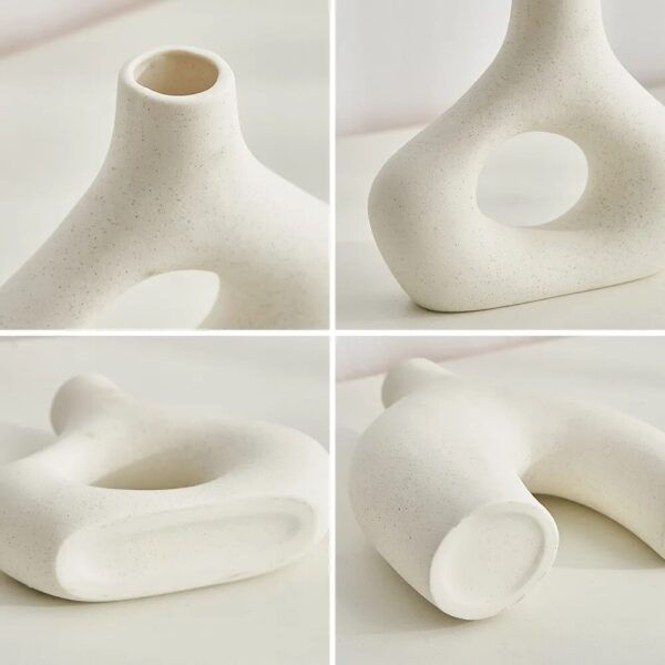Vase Decoration Home Room Shelf Accessories Ceramic Vase Decor Office Bookshelf Decorative Vases Modern Nordic Style Flower Pot - Image 6