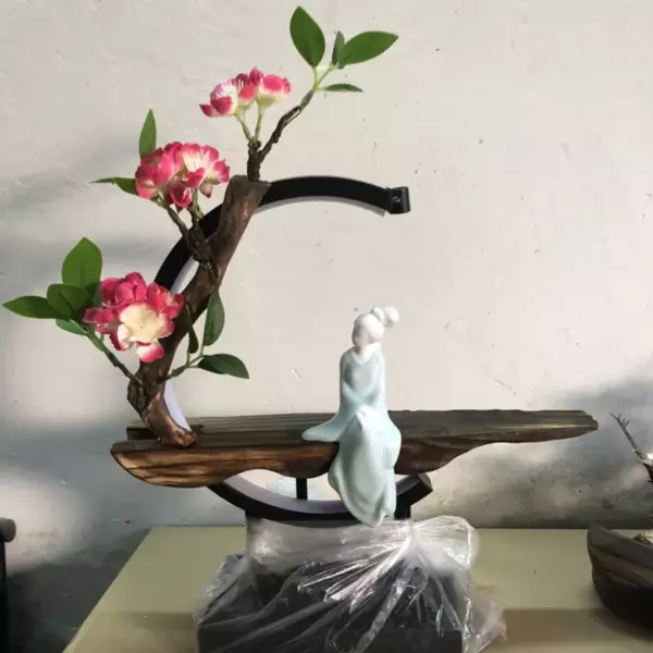Waterfall Backflow Incense Burner Ladies Incense Stick Holder Buddha Home Decoration Ceramic Burner Handmade Flower Censer - Image 5