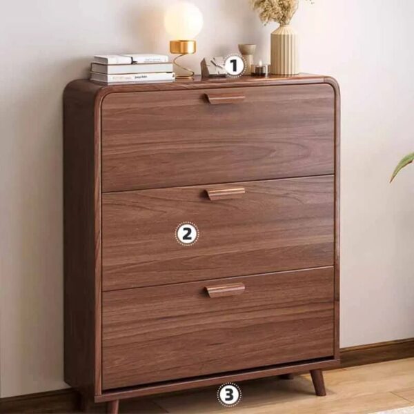 Wooden Living Room Shoe Cabinets Multilayer Simple Storage Dust Proof Shoe Rack Hallway Minimalist Szafki Na Buty Hall Furniture - Image 2