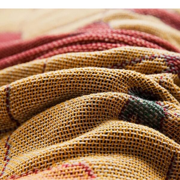 World map Cotton Bohemian Plaids Blanket Multi-function Sofa Decorative piano cover tapestry Cobertor Tassel Blanket - Image 3
